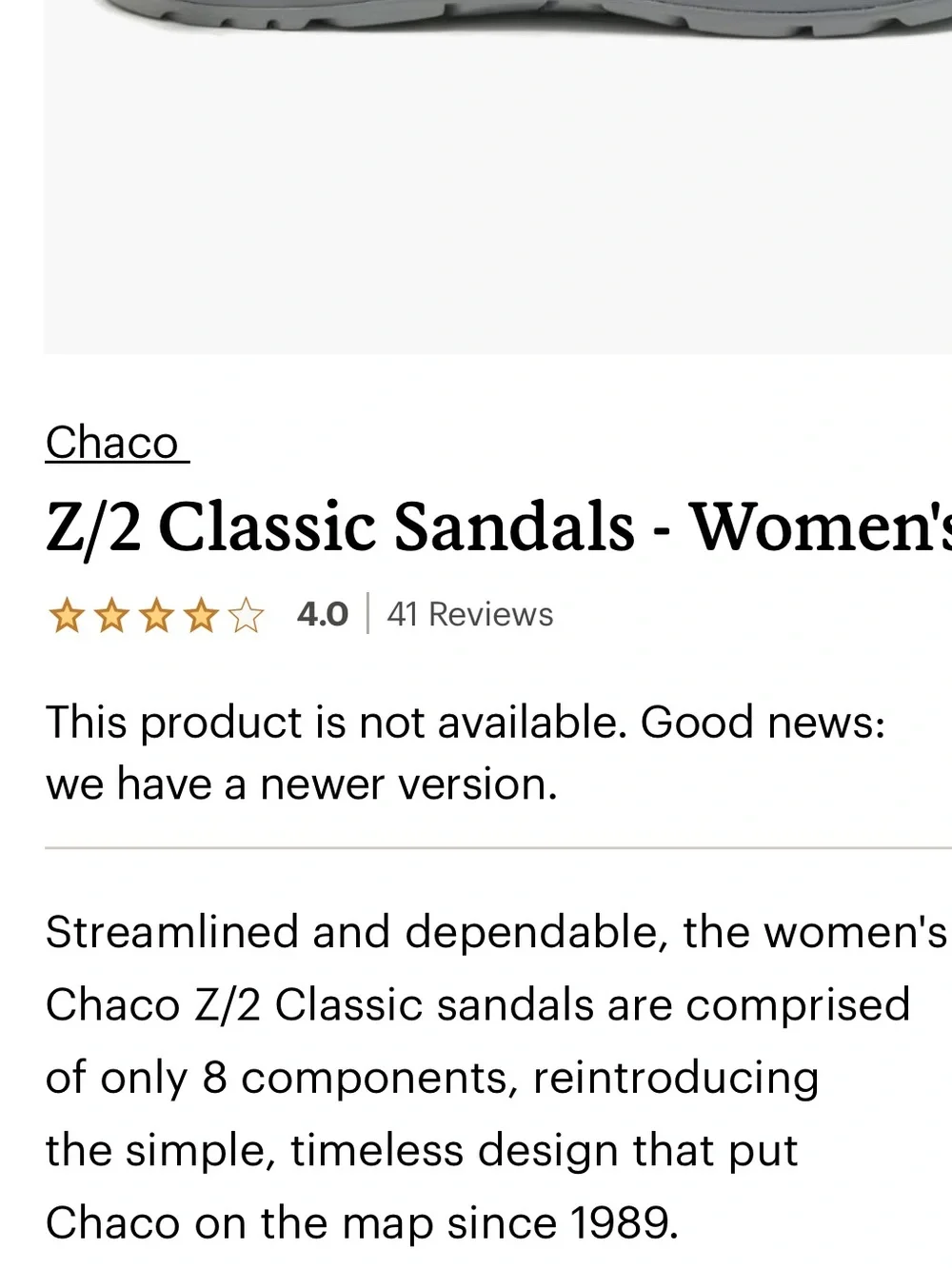 50%offw❤️ women's Chaco Z/2 Classic Sandals in the Aerial Rosette colorway